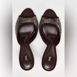 Zara Sparkly Sandals size 39